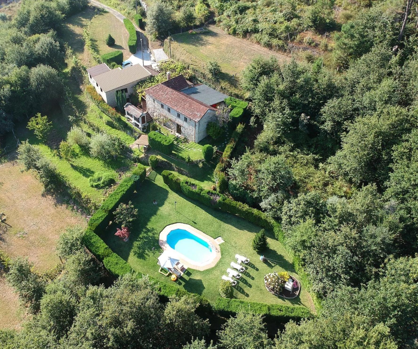 Casa Rural O Carballo Da Pedra La Caniza Esterno foto