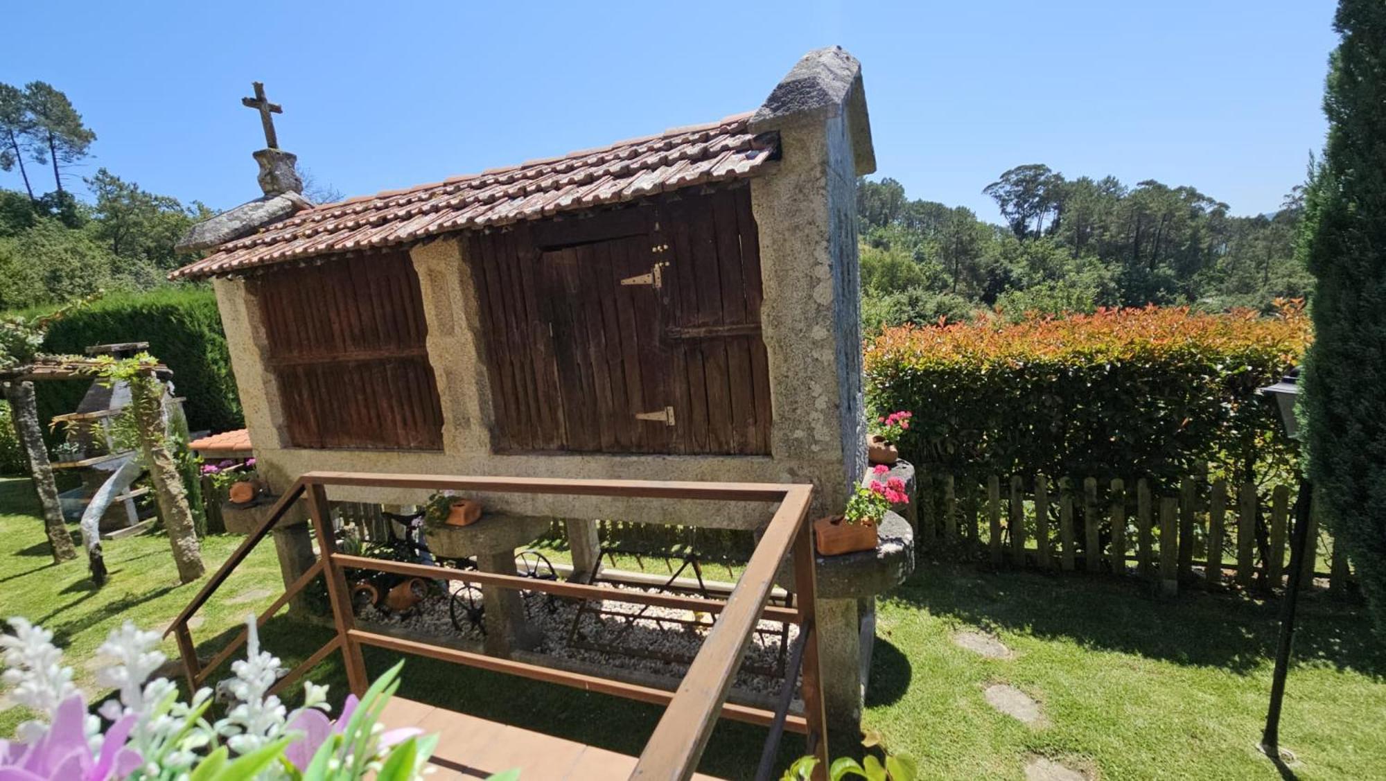 Casa Rural O Carballo Da Pedra La Caniza Esterno foto