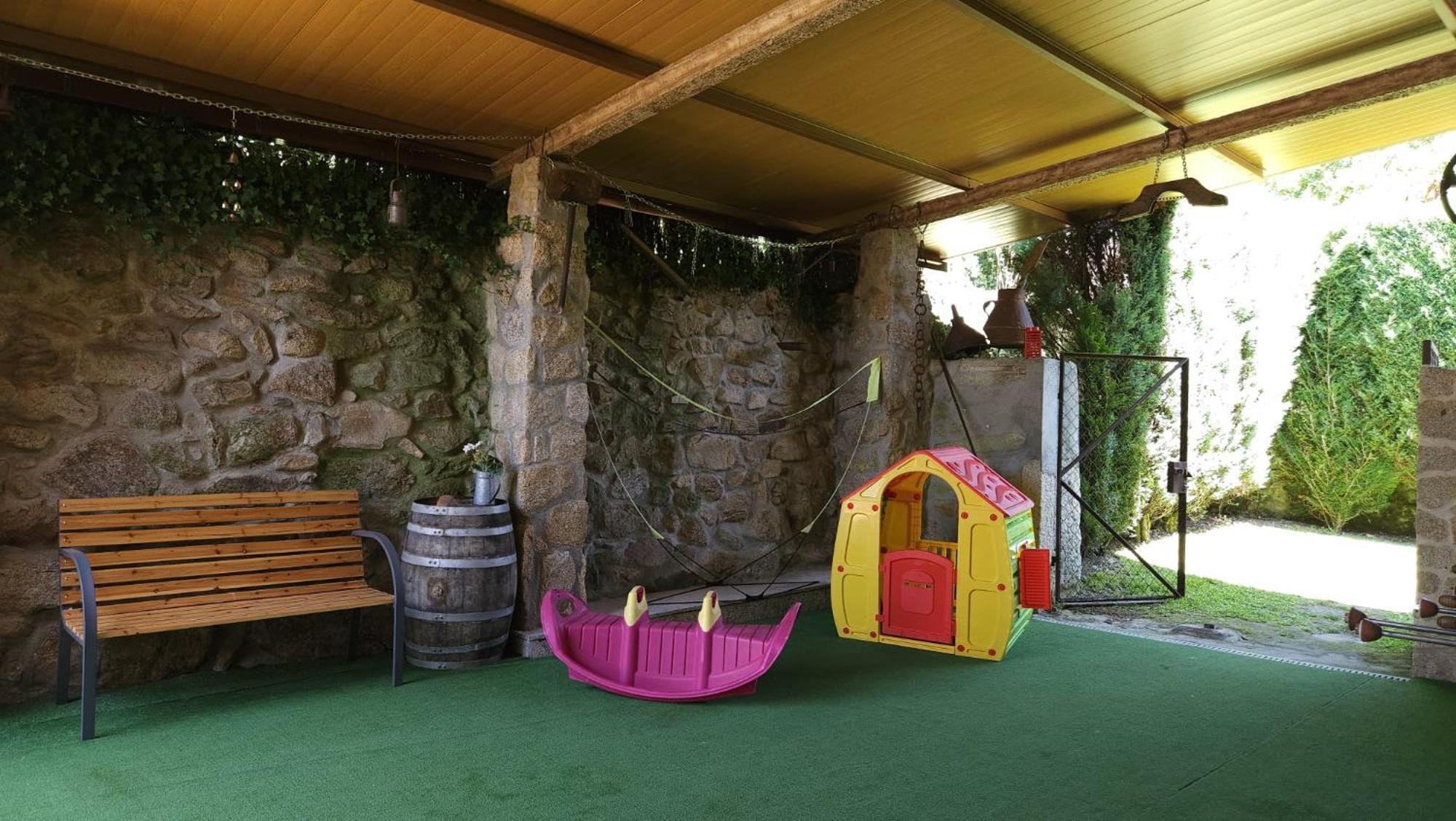 Casa Rural O Carballo Da Pedra La Caniza Esterno foto